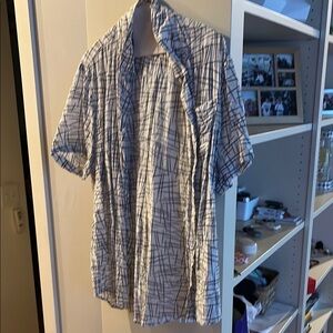 Oxford Black and White Casual Button Down Shirt